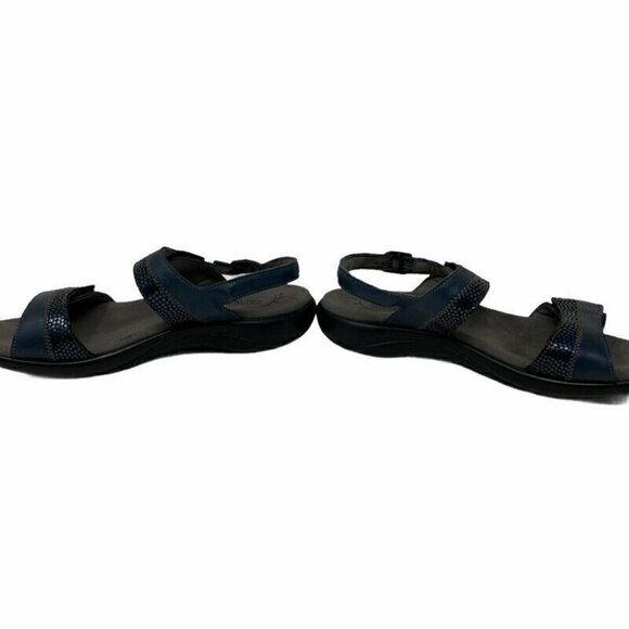 SAS Womens Nudu Slingback Sandals Blue Leather 9 - Picture 2 of 9